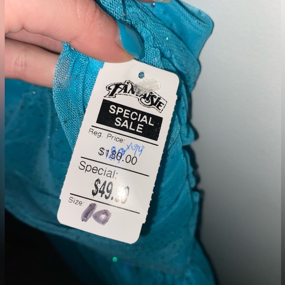 Sparkly Blue Dress - Picture 3 of 4